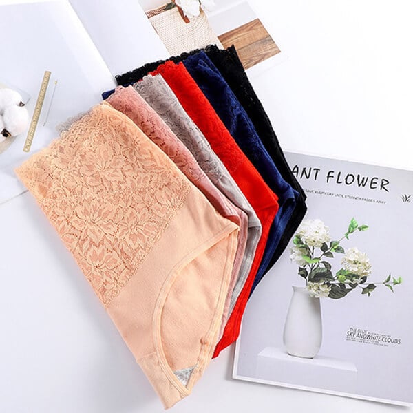 💥Buy one get two free 💥(3PCS)-Ladies high waist cotton lace panties