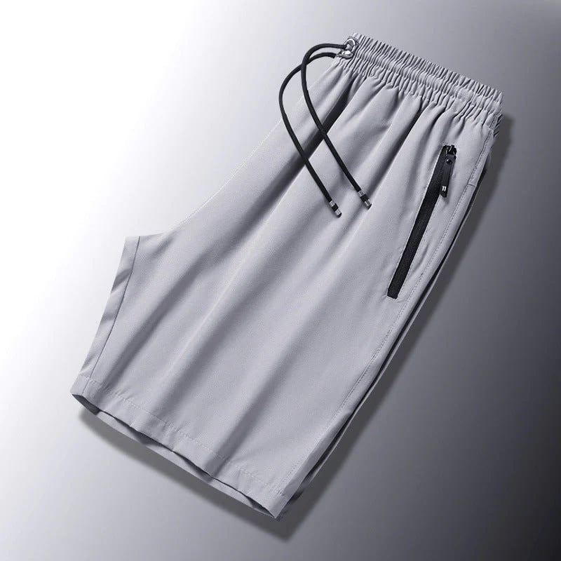 Stylish and Comfortable Plus Size Men's Ice Silk Stretch Shorts