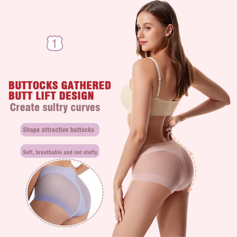 🎉Buy 1 get 3 free (4pcs)💥 High Waist Ice Silk Seamless Body Shaping Panties