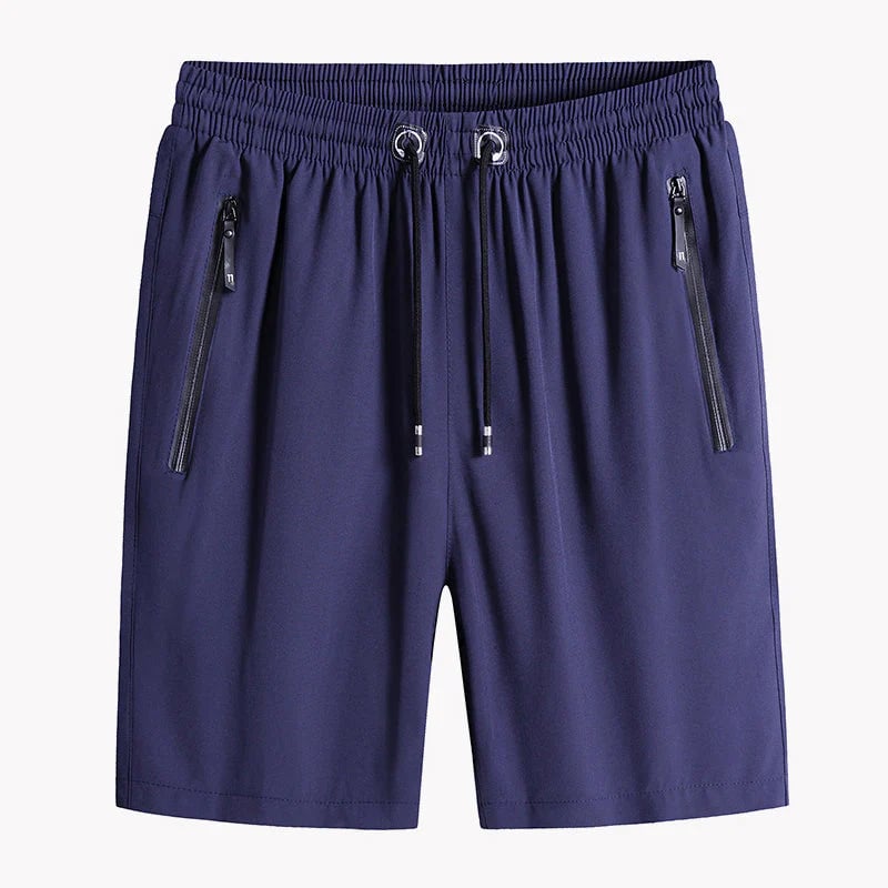 Stylish and Comfortable Plus Size Men's Ice Silk Stretch Shorts