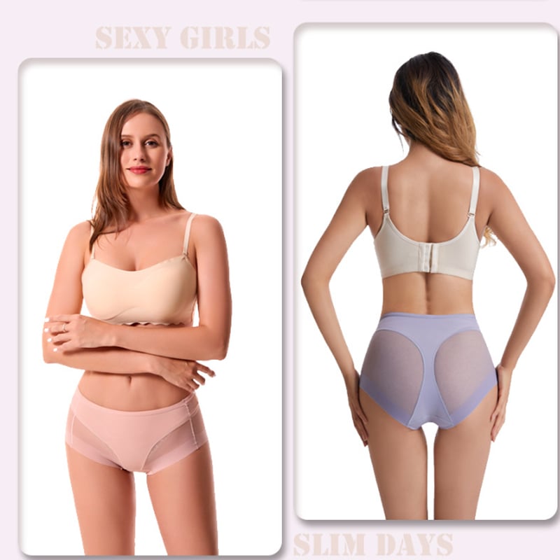 🎉Buy 1 get 3 free (4pcs)💥 High Waist Ice Silk Seamless Body Shaping Panties