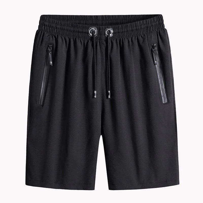 Stylish and Comfortable Plus Size Men's Ice Silk Stretch Shorts