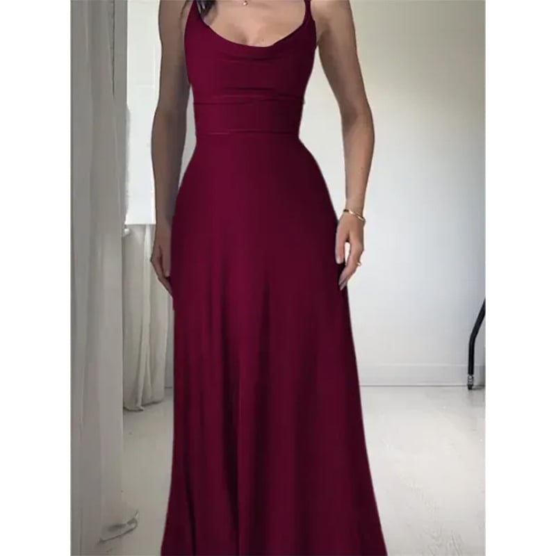 🔥Last Day 52% OFF🔥Lulah Drape Maxi Dress with Built-in Bra