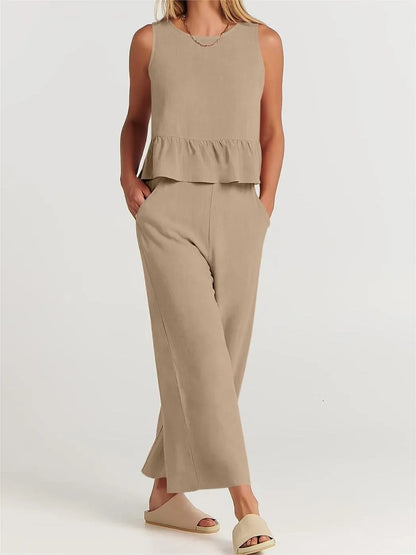 2024 New Sale WOMEN'S SUMMER 2 PIECES OUTFITS - LOUNGE SET WITH POCKETS