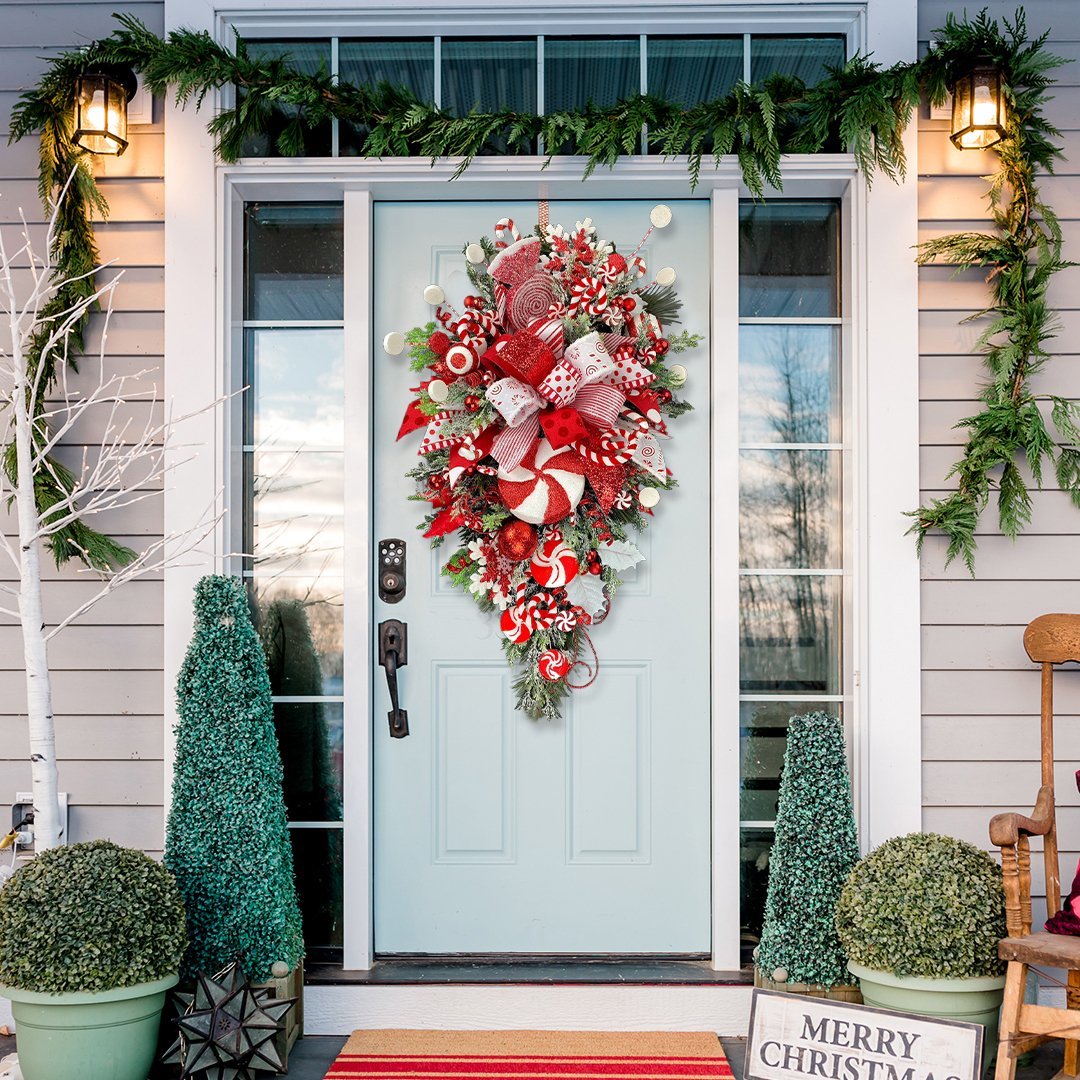 🎄🔥60% OFF - Early Christmas Sale 🍭Lollipop Christmas Wreath🍭