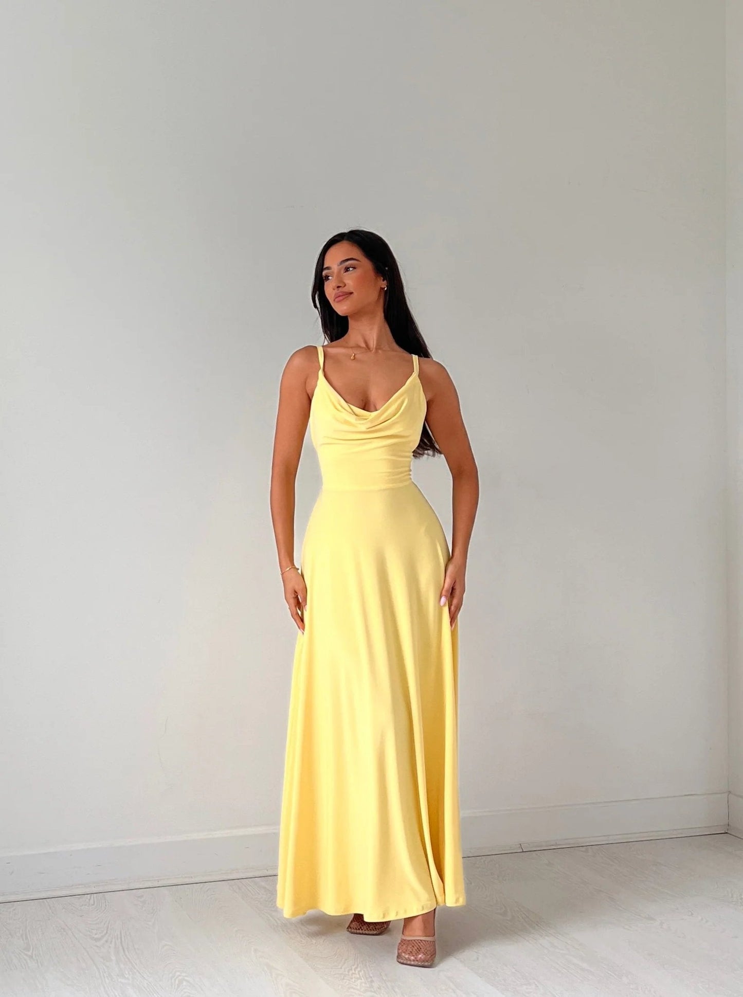 🔥Last Day 52% OFF🔥Lulah Drape Maxi Dress with Built-in Bra