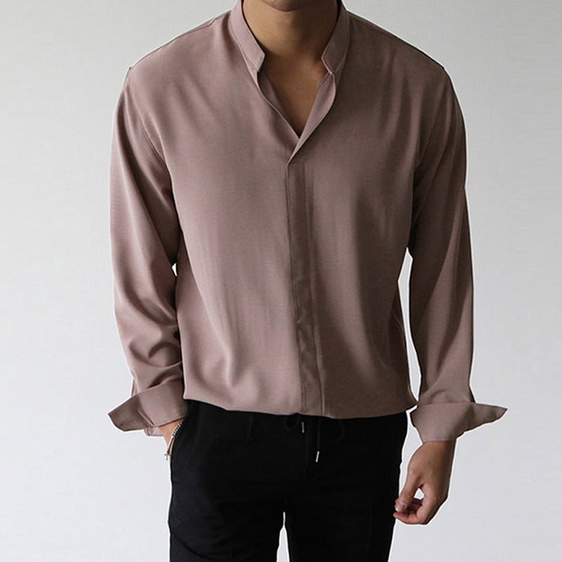 Gentlemans Simple Design Casual Shirt