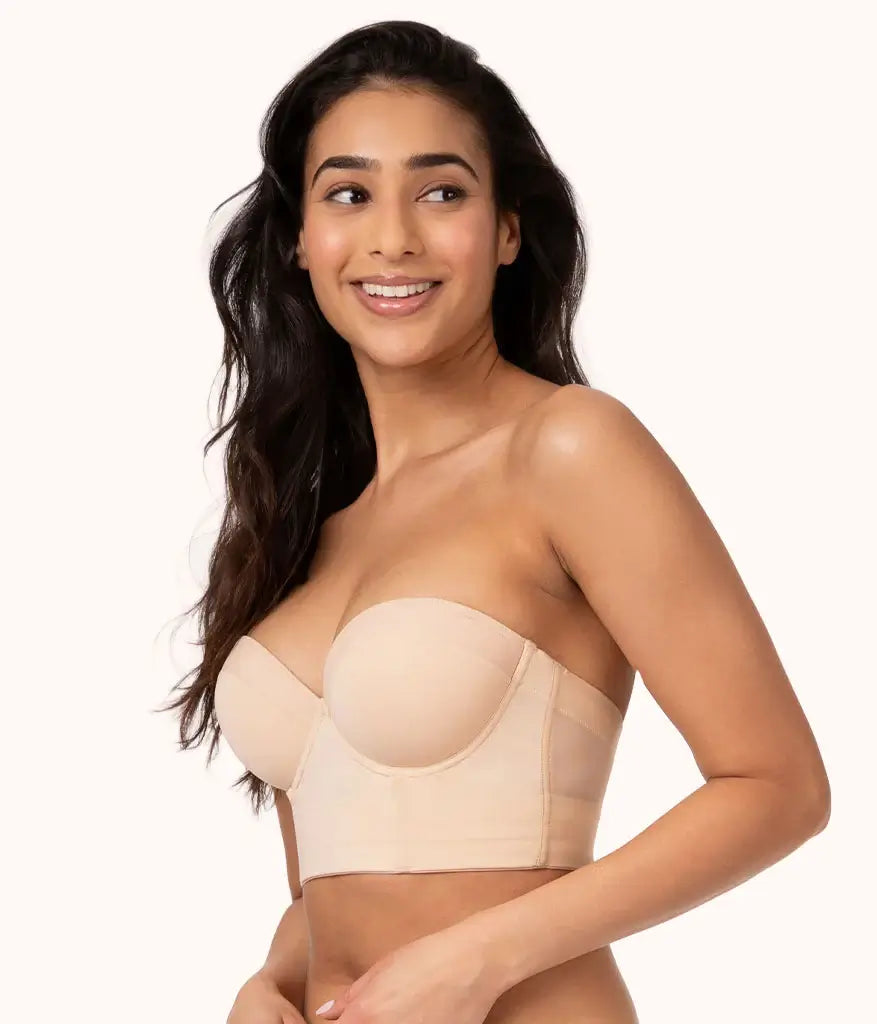 Peachy Charm | The Low Back Strapless Bra